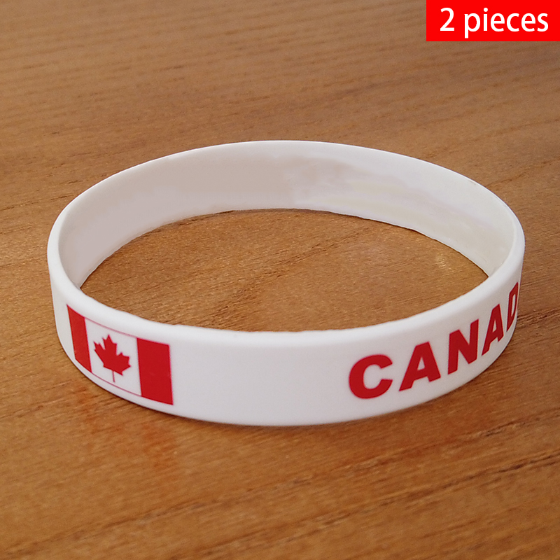 Men'S Accessories Canada - 2 adet kanada ulusal bayrağı bilekliği
