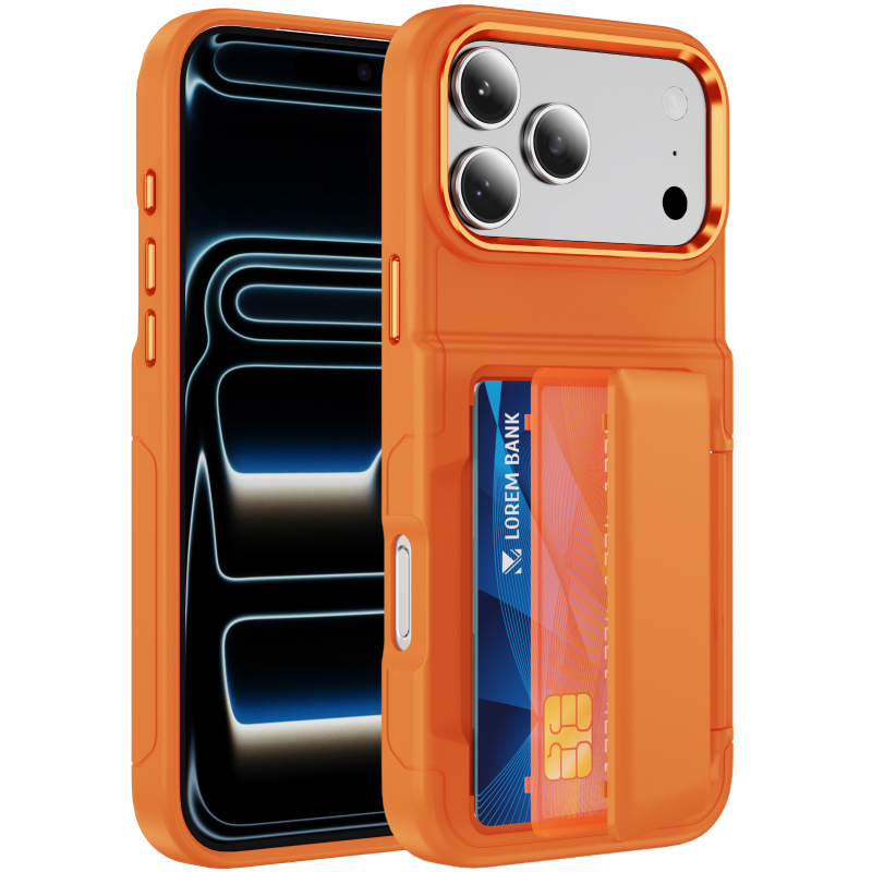 Phone Wallet Combo - Yeni Düz Renk Buzlu PC Cüzdan