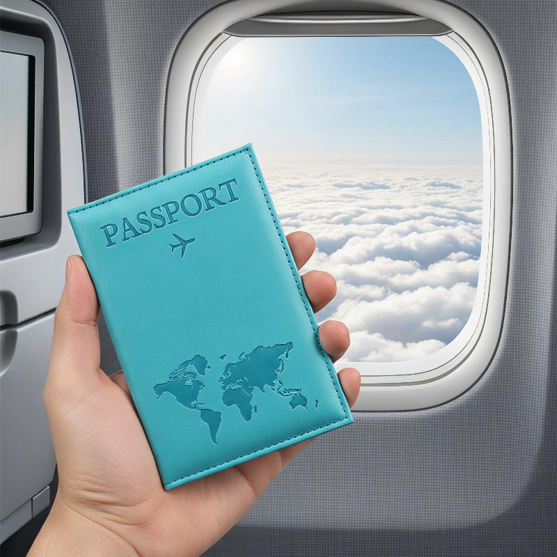 Travel Organizer Men - PU Deri Pasaport Kılıfı Çizilmeye Dayanıklı