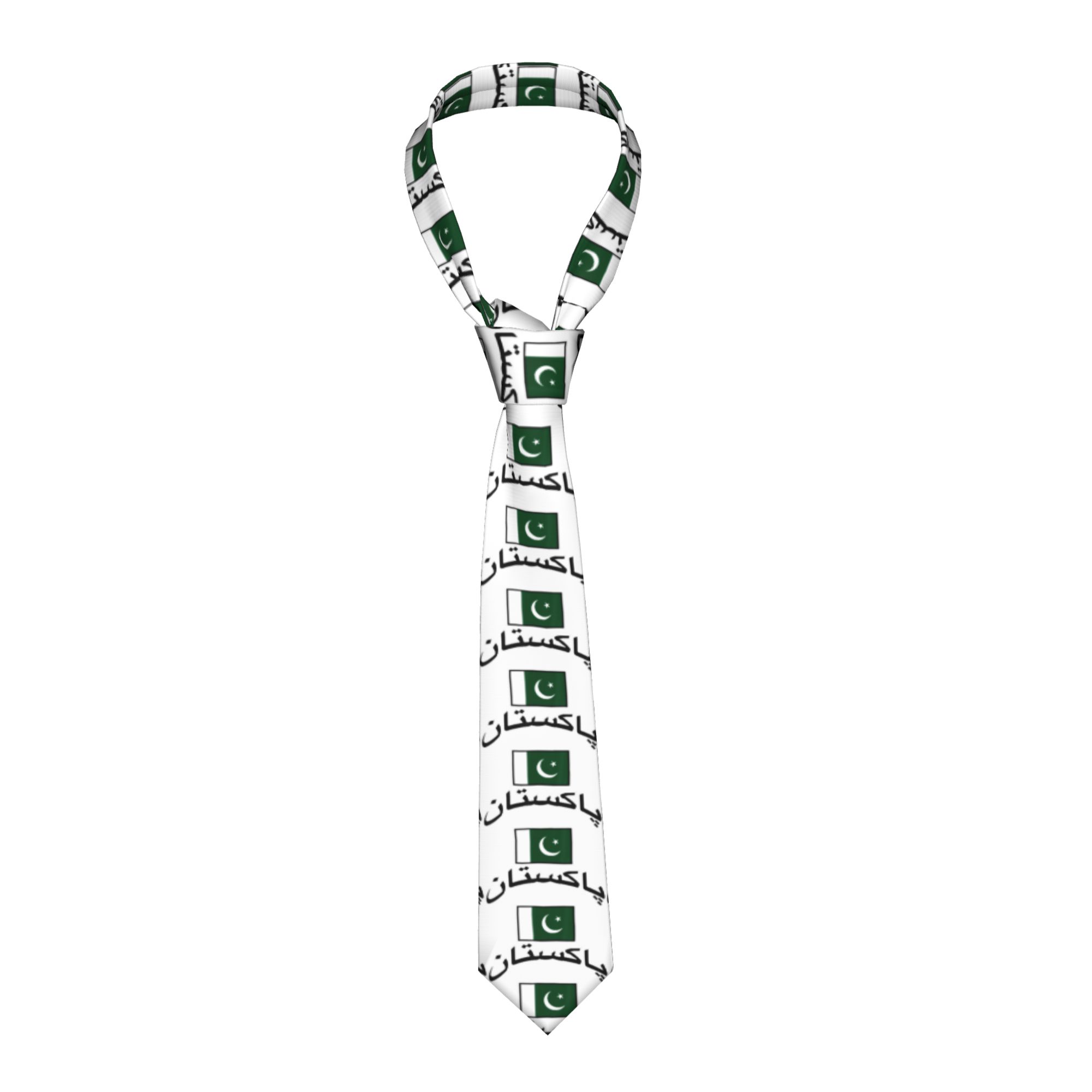 Men Accessories In Pakistan - Pakistan Bayrağı Pakistan Kravatı Günlük Boyun
