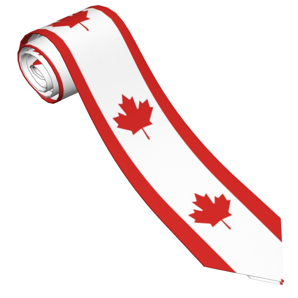 Men'S Accessories Canada - Kanada bayrağı kravat Unisex Polyester 8