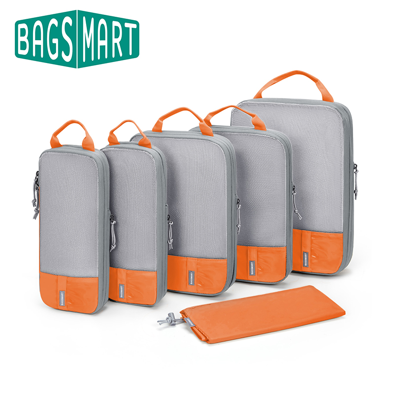 Travel Organizer Men - BAGSMART sıkıştırma ambalaj küpleri seyahat için-6/4/2