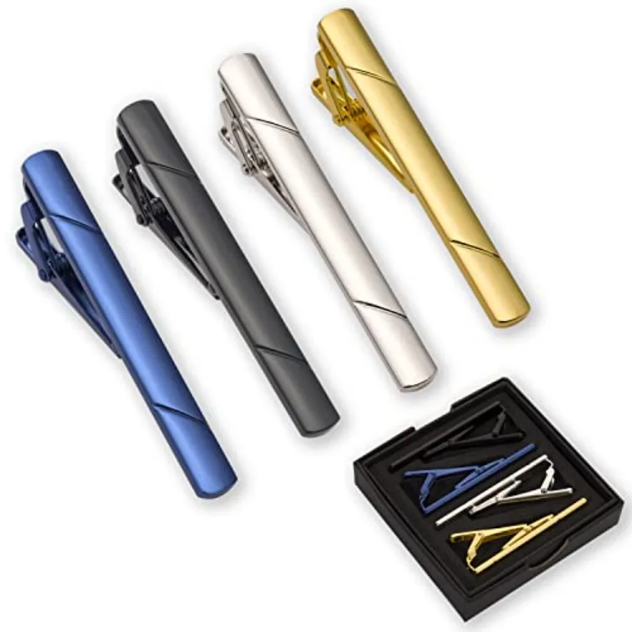 Men Accessories Gift - Erkekler için 4 adet kravat iğnesi,