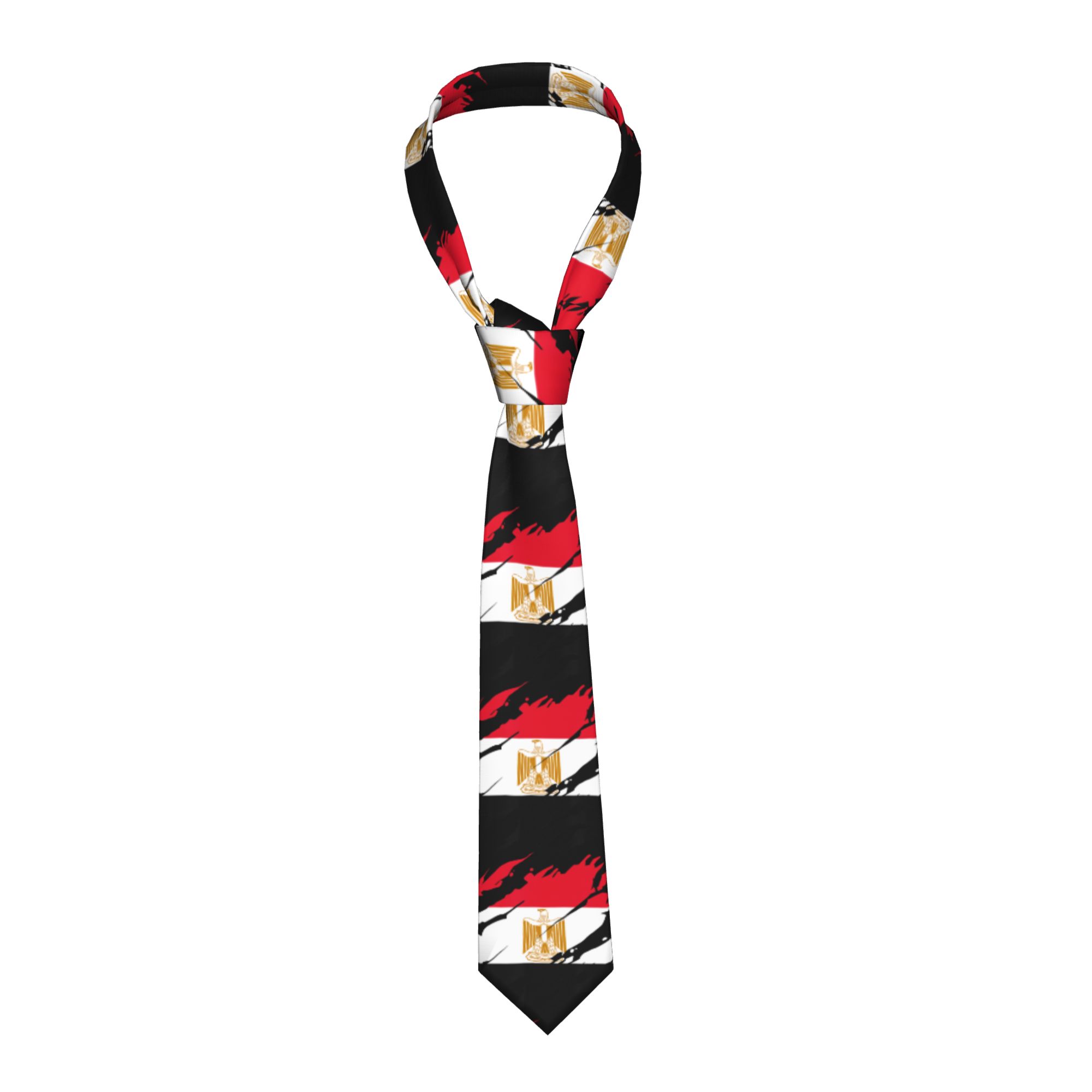 Men Accessories Egypt - Mısır Mısır Bayrağı Kravat Unisex Ipek
