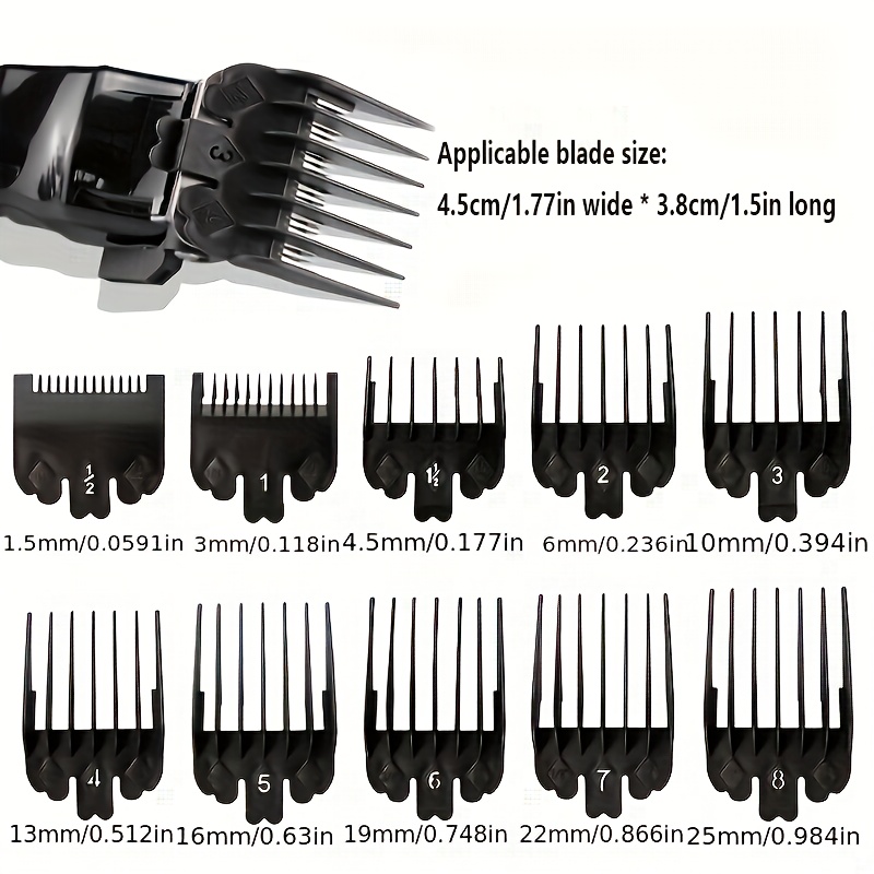 Men Accessories Guide - 10 adet siyah plastik saç kesme