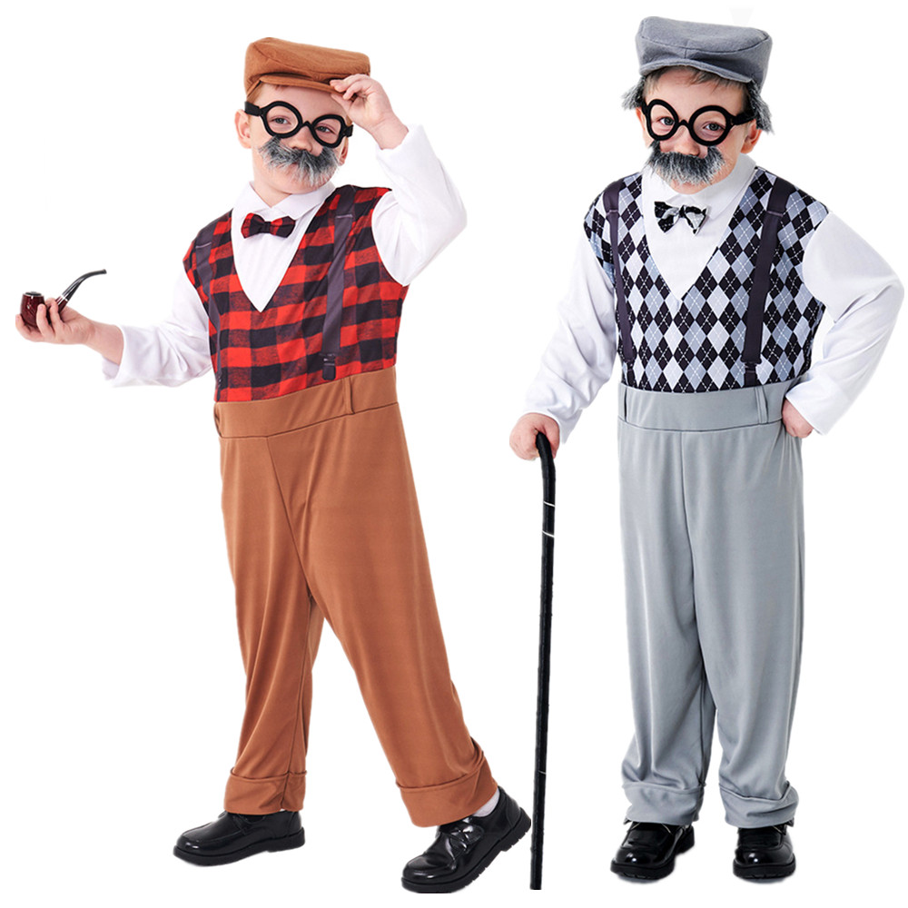 Men Accessories Hat - Çocuklar için Cadılar Bayramı Cosplay Yaşlı