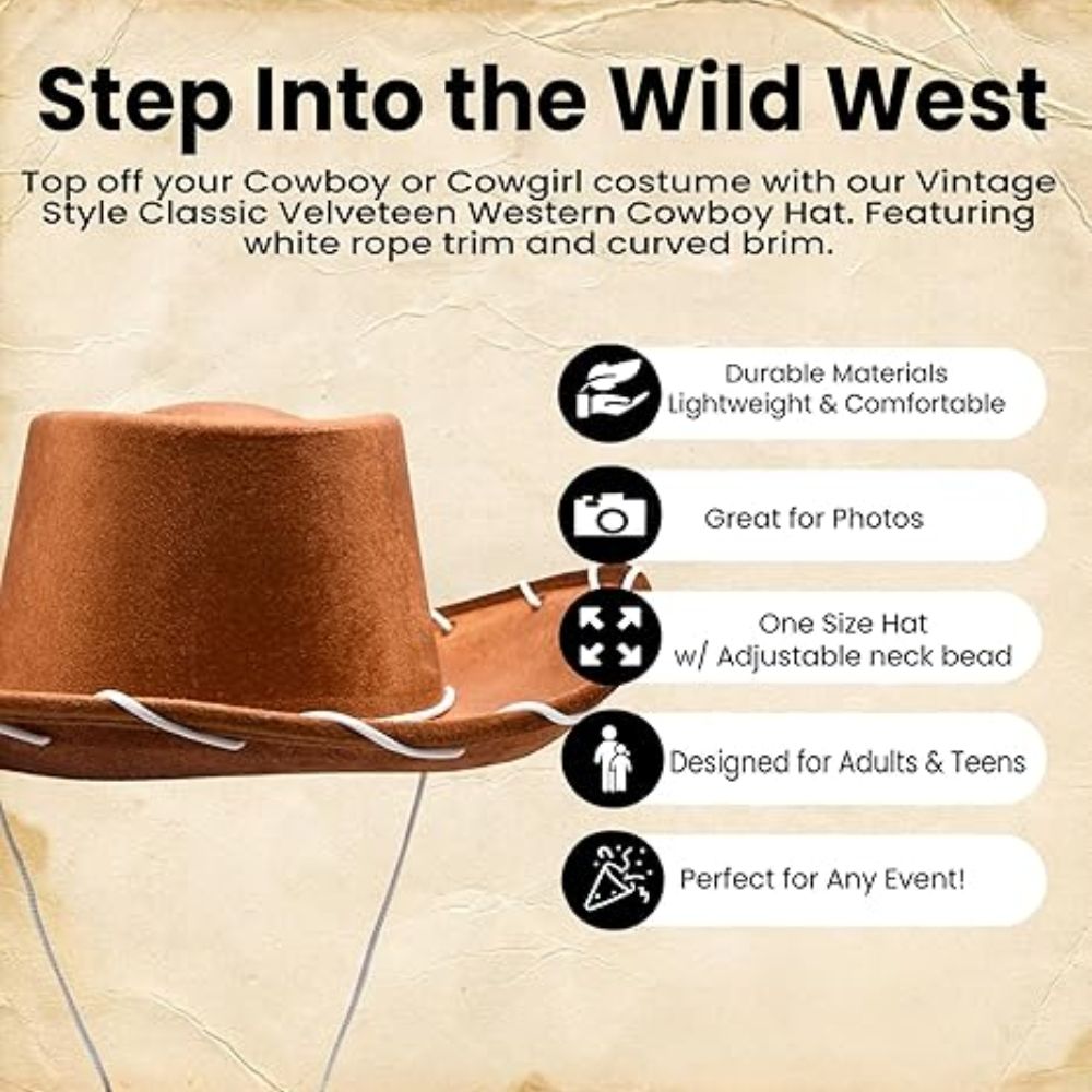 Fantasia Woody Jessie Cosplay  - Men Accessories Hat incelemesi ve fiyatı