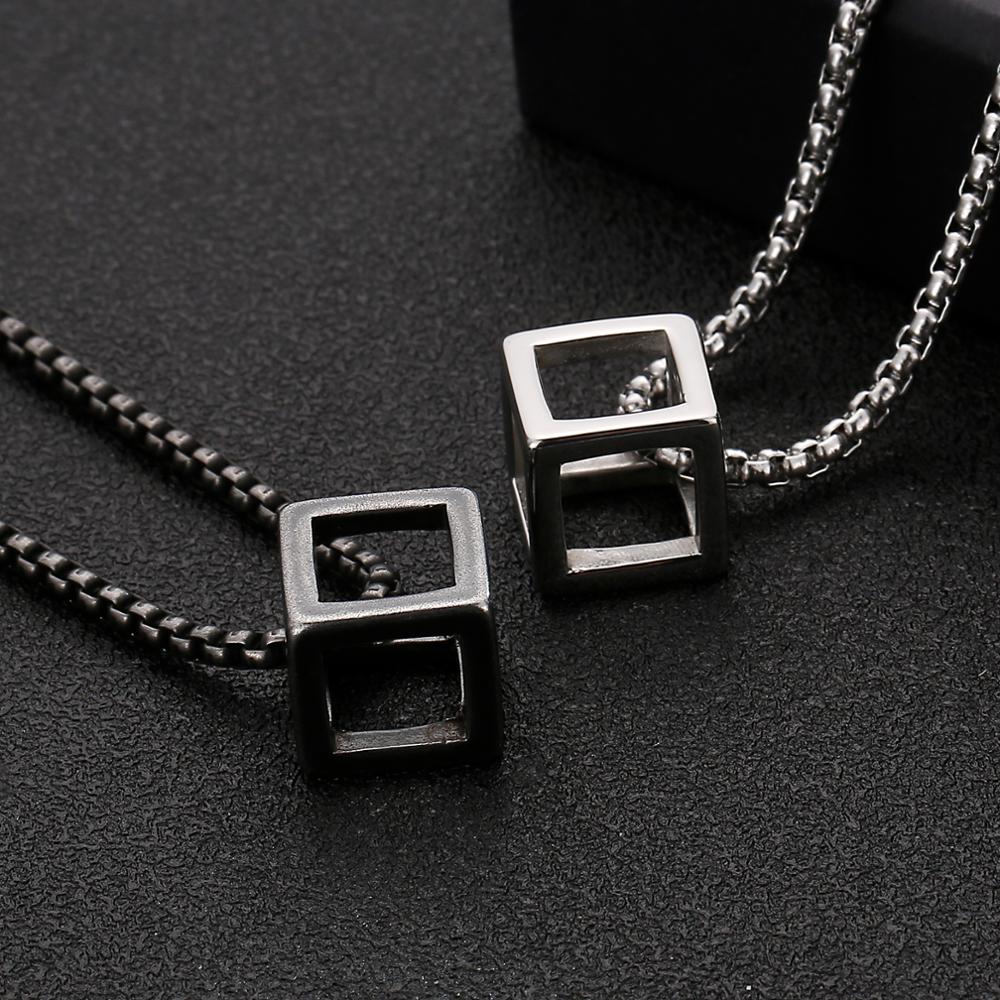Kalen Üç Boyutlu Kare Kolye Ko - Men Accessories Rule incelemesi ve fiyatı