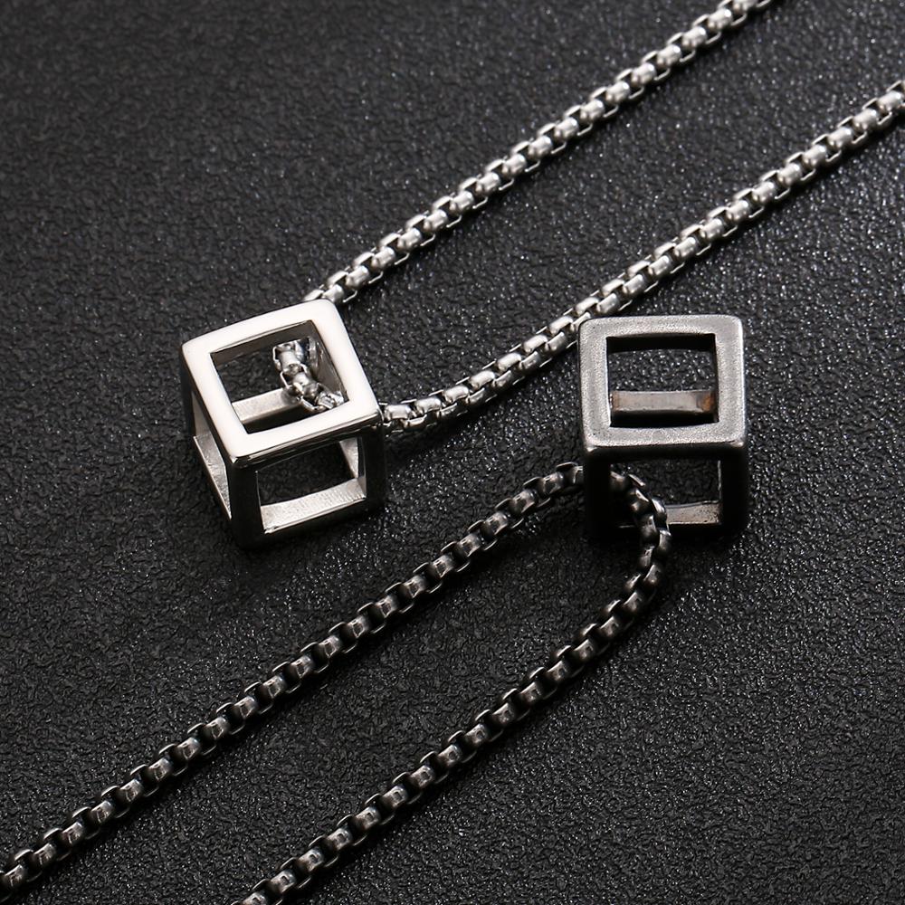 Kalen Üç Boyutlu Kare Kolye Ko - Men Accessories Rule incelemesi ve fiyatı