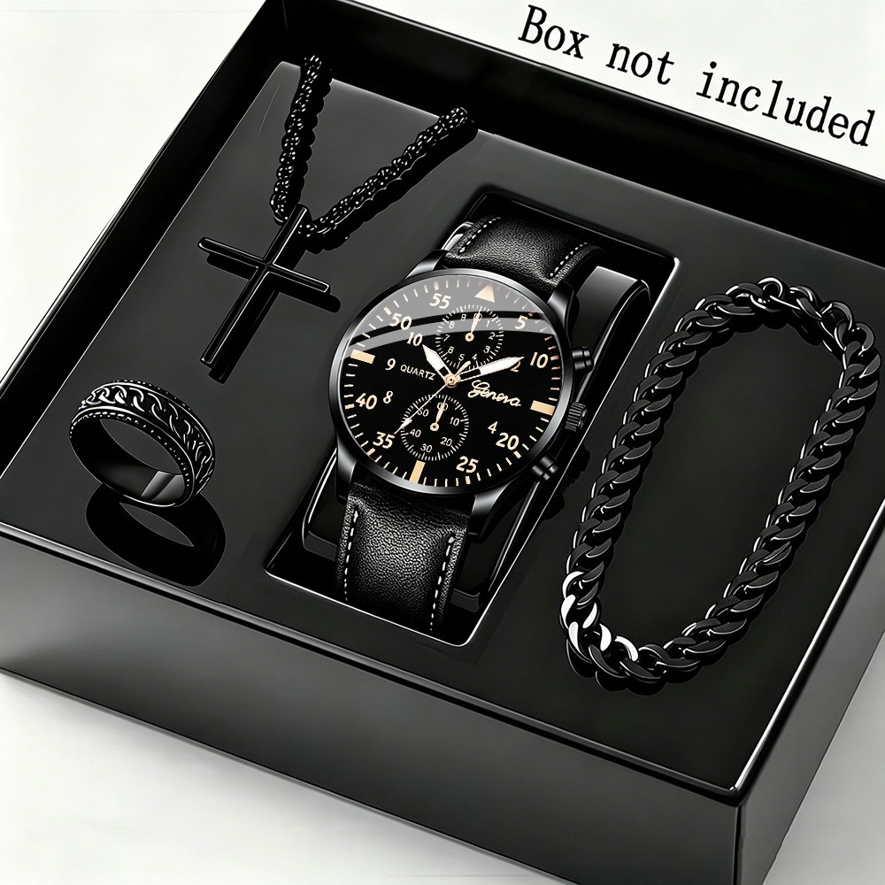Şık 4 Parçalı Erkek İş Kuvars  - Men Accessories Elegant incelemesi ve fiyatı