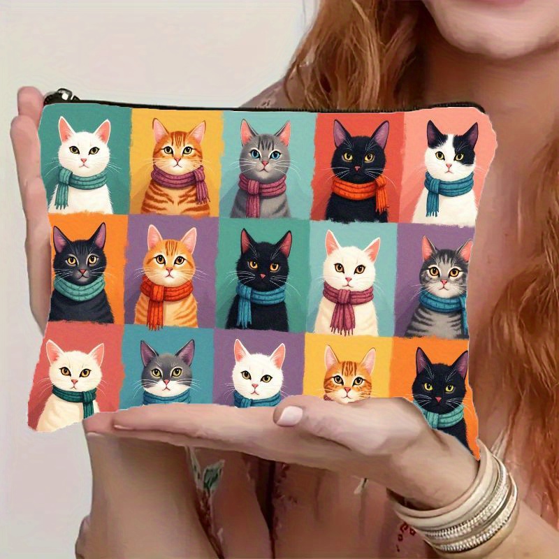 Sevimli Kedi Baskılı Makyaj Ça - Travel Organizer Men incelemesi ve fiyatı